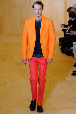 Jil Sander Autumn/Winter 2011/12 - Menswear Colors for Autumn/Winter 2011/12: Yellow and Orange