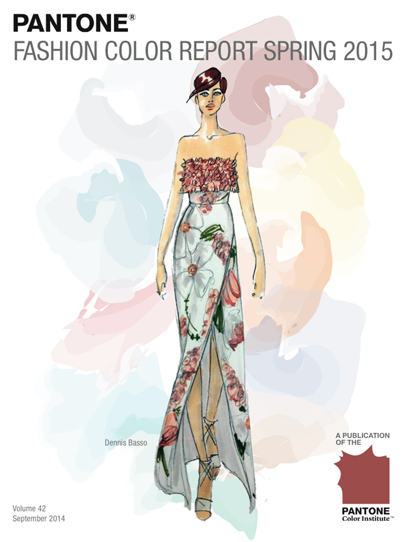Fashion Design Sketch by Dennis BASSO, Courtesy of PANTONE.