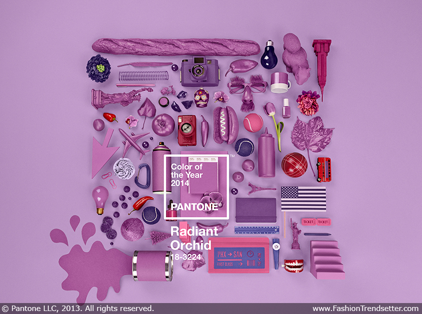 Pantone Color of the Year for 2014: PANTONE 18-3224 Radiant Orchid