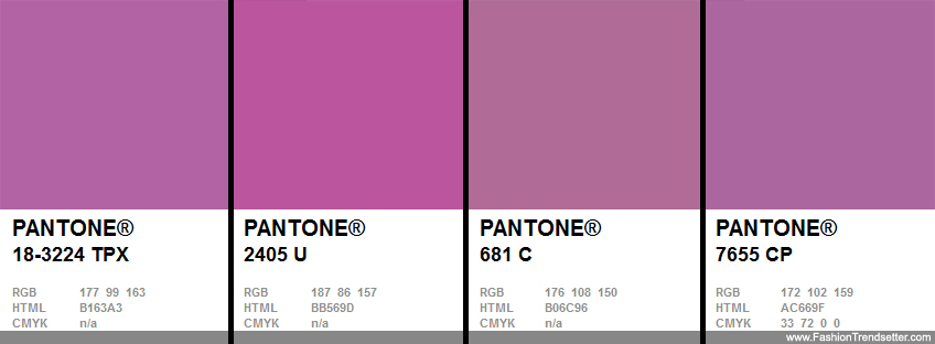 Pantone Color of the Year for 2014: PANTONE 18-3224 Radiant Orchid
