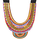 ASOS Embroidered Fabric Bib Style Necklace