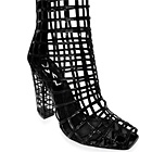 Yves Saint Laurent Patent Cage Low Boots