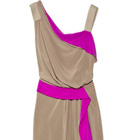 Color Decoder: Alberta Ferretti's Taupe Silk Crepe de Chine Dress