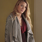 Blake Lively Wore camilla and marc's "Dark Crystal Night" Cardigan on Gossip Girl