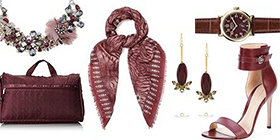 Pantone Color of the Year for 2015: PANTONE 18-1438 Marsala on Fashion Accessories