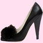 Yves Saint Laurent - Black Leather Orlane Pump With Ostrich Pompom -  Must Have Items on Style.com