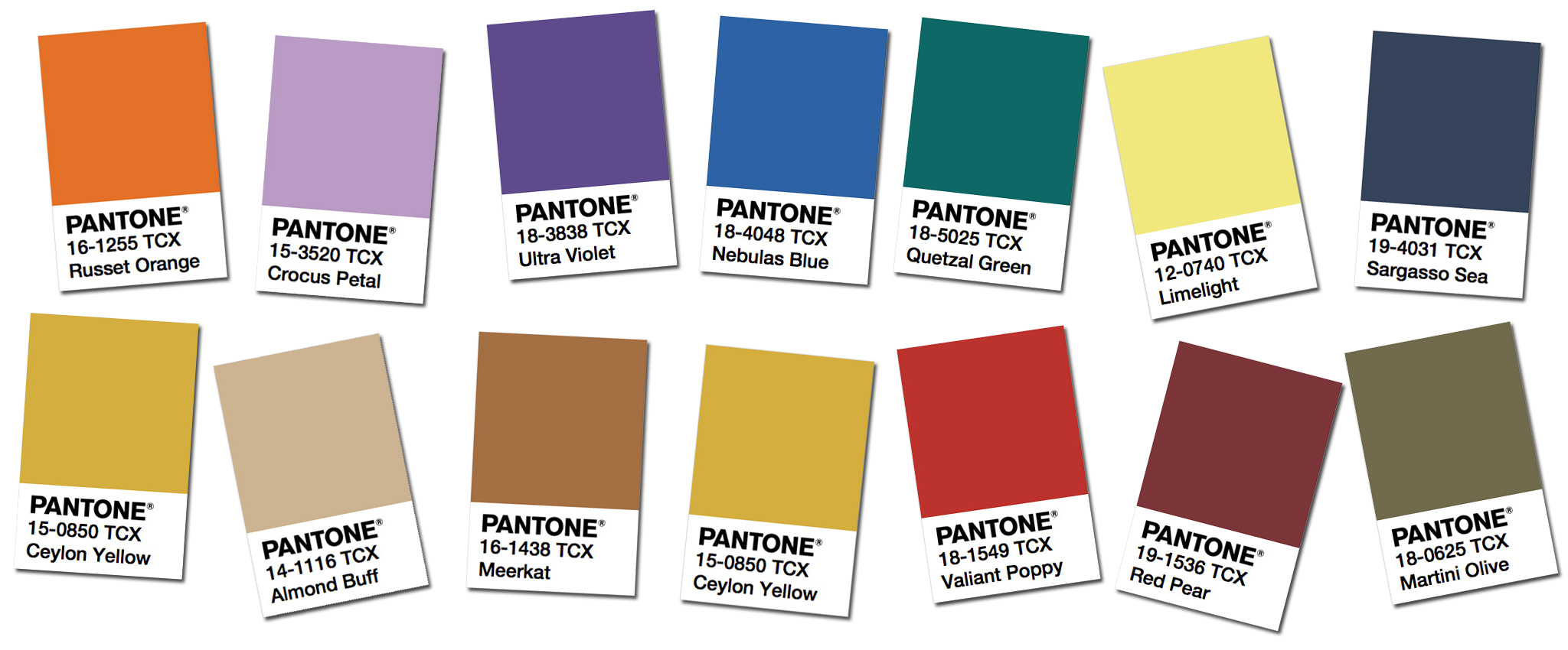 PANTONE Fall 2018 FCR Colors Feat