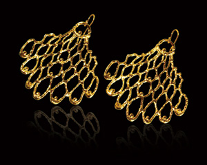 Saya Hibino Jewelry - mesh earrings