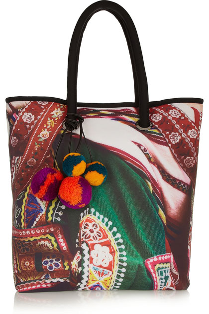 Mario Testino for MATE Canchis Printed Neoprene-Effect Tote