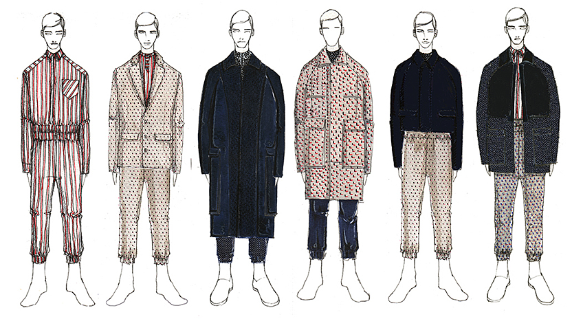 Fashion Designs by Marine Rongrong Wei, B.F.A. Menswear Design