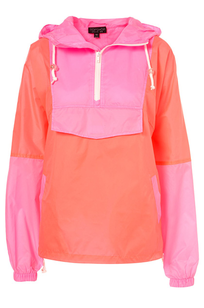 Topshop - Pink Neon Pullover Jacket