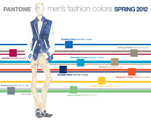 Pantone Fashion Color Report for Spring 2012 MENSWEAR COLORS 