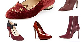 Pantone Color of the Year for 2015: PANTONE 18-1438 Marsala on Fashion Shoes & Boots