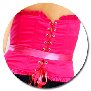 Frill Lace Up Corset 