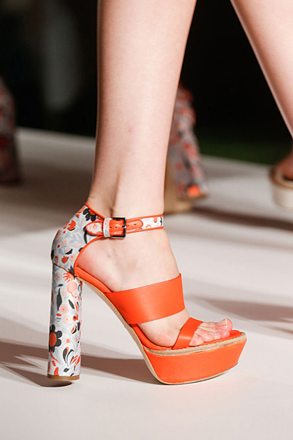 Printed heels at Mulberry.