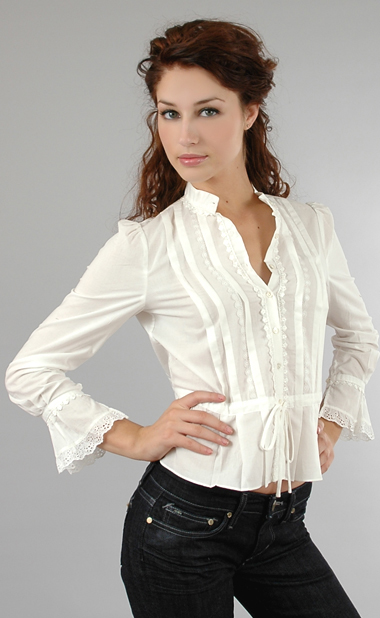 Tocca Smocked Blouse