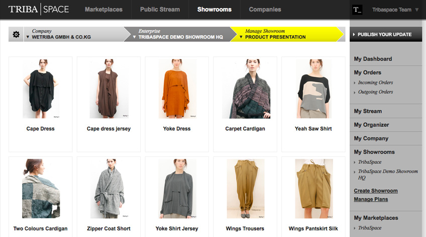 TribaSpace®: The New Fashion Market Online