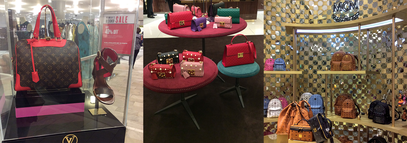 Louis Vuitton, Gucci & MCM  In-Store Trends at Bloomingdale's