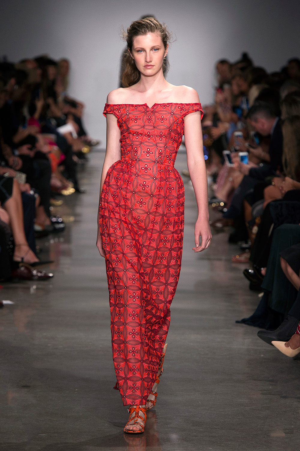 Look 32: Coral Gown