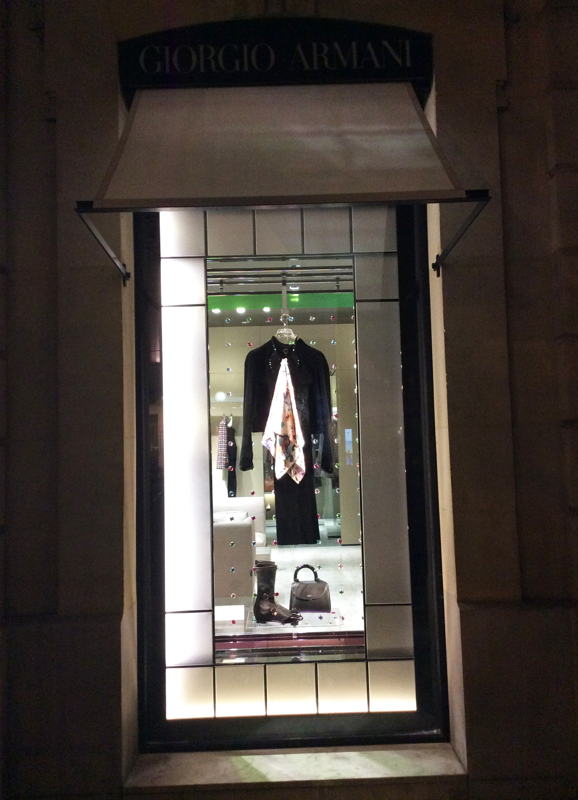 Avenue Montaigne Paris Fashion Windows - Giorgio Armani