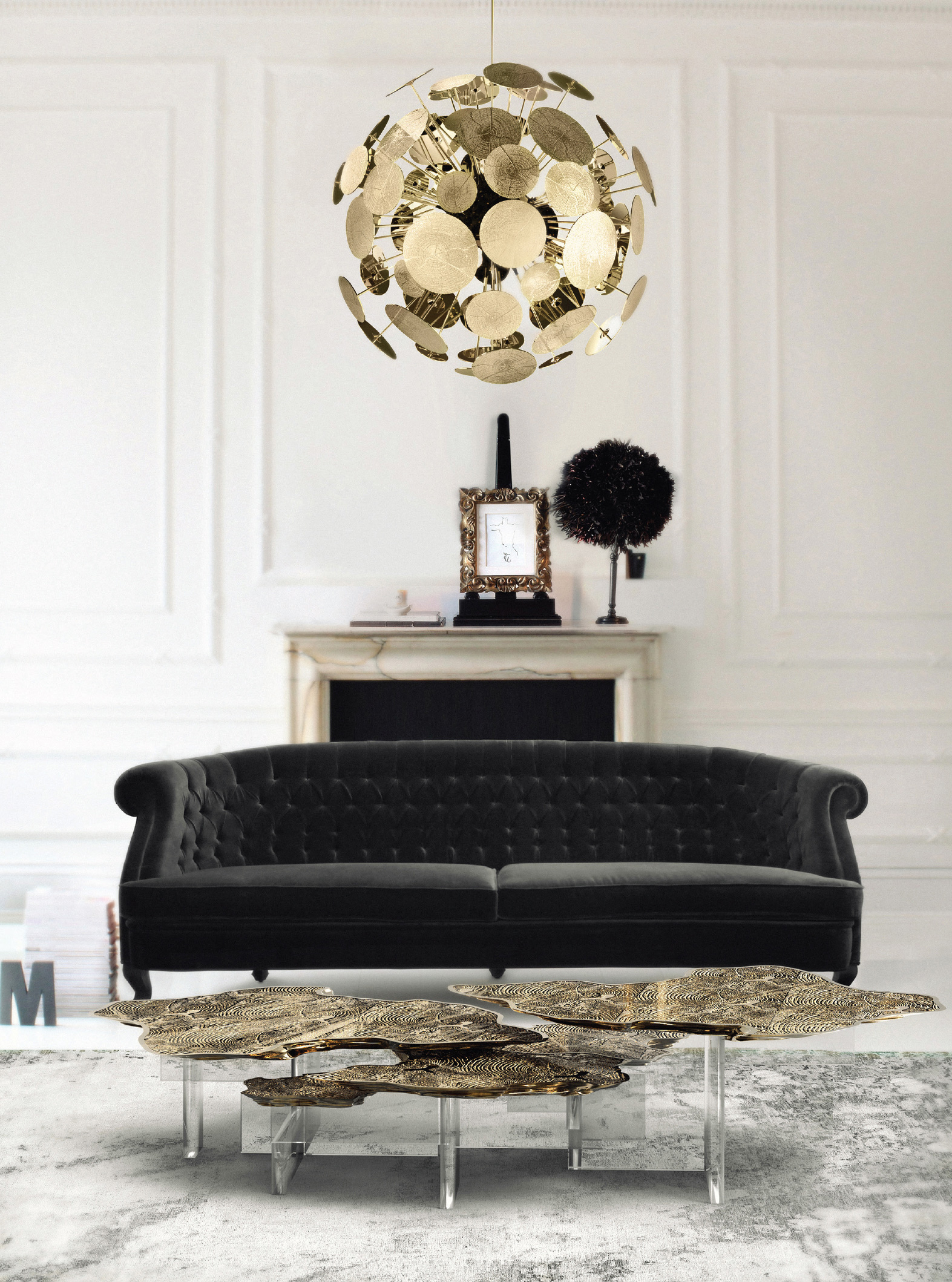 Living Rooms With Modern-Classic Inspirations by Covet House