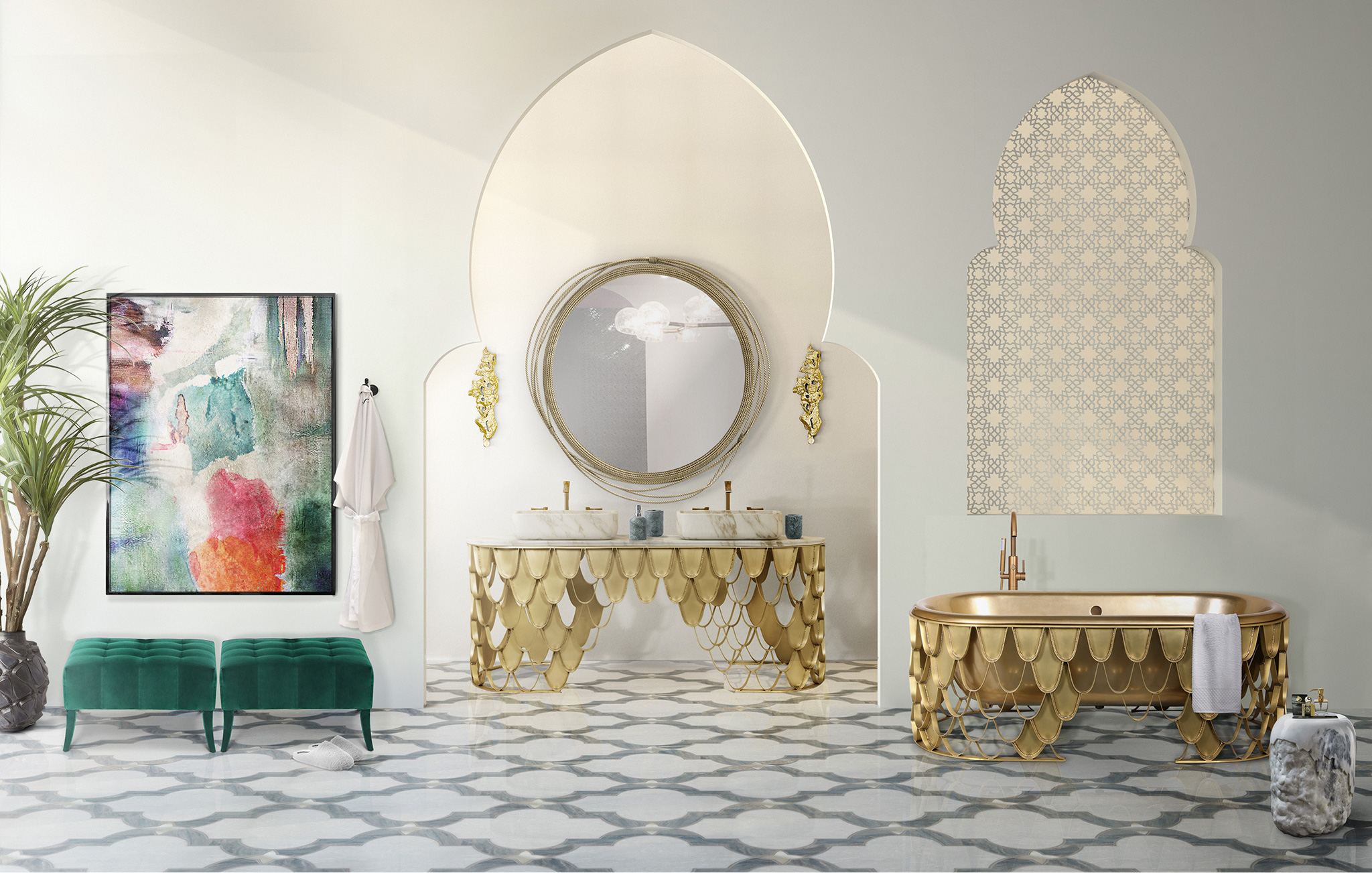 Stunning Luxury Bathroom Interiors, News and Events by Maison Valentina