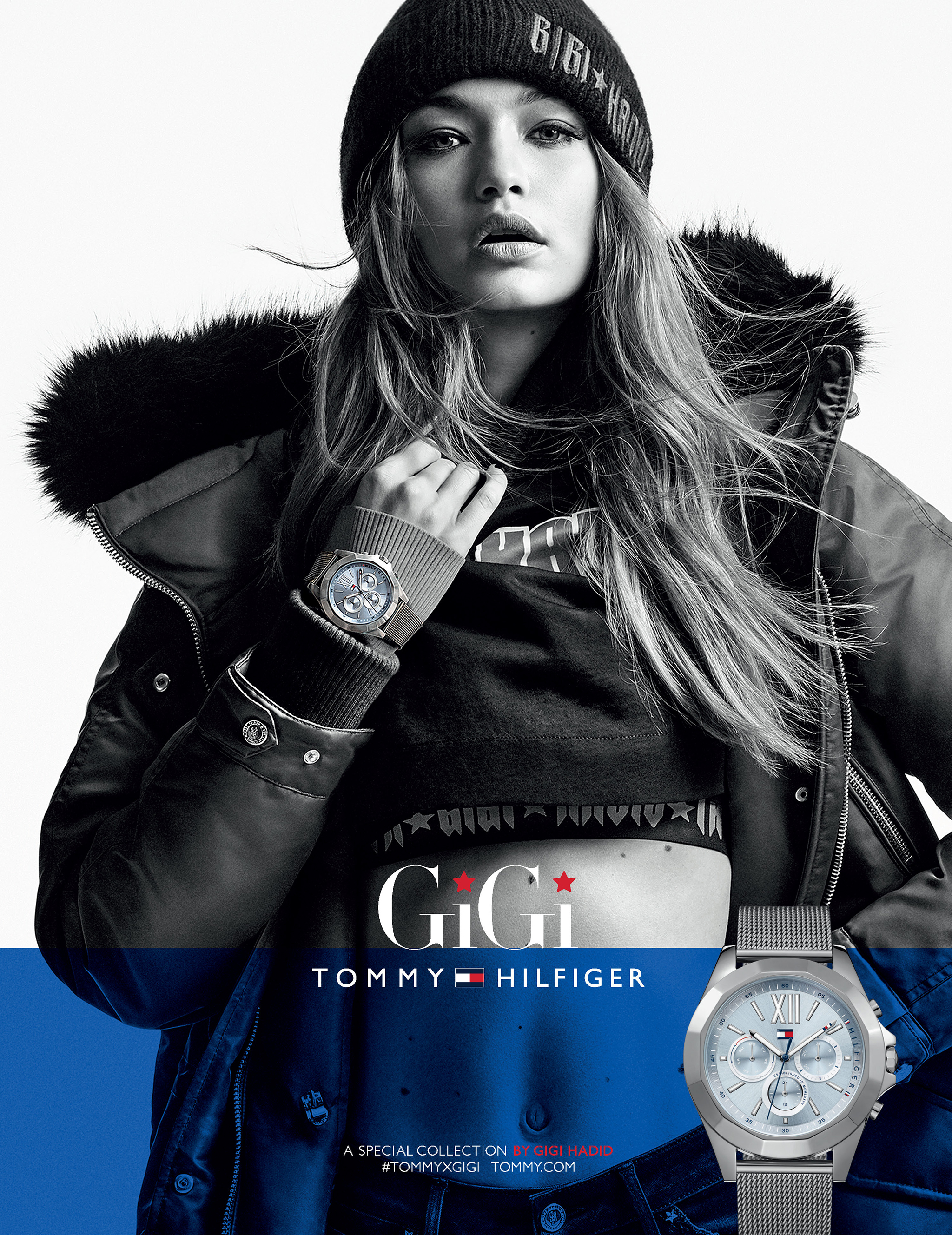 gigi hadid blue watch