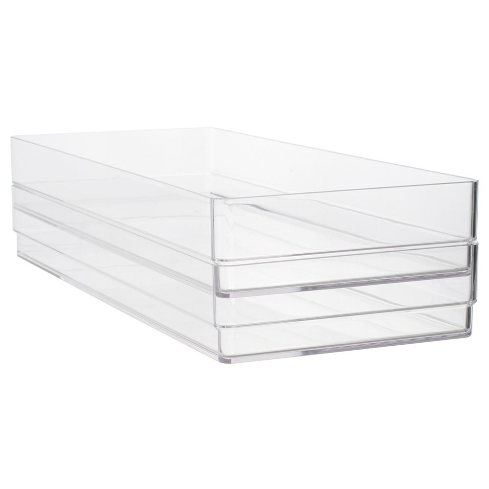 STORi Clear Plastic Vanity and Desk Drawer Organizers