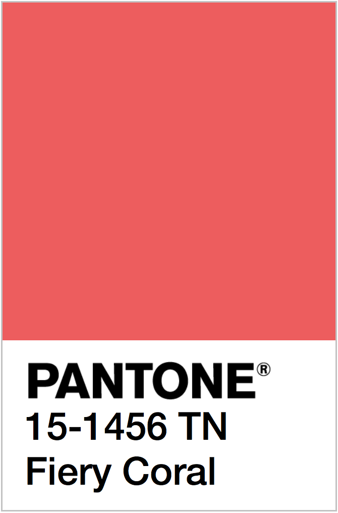 PANTONE NEON RED COLOR SWATCH