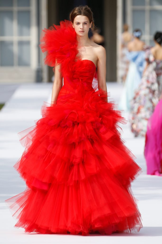 ralph and russo red dress