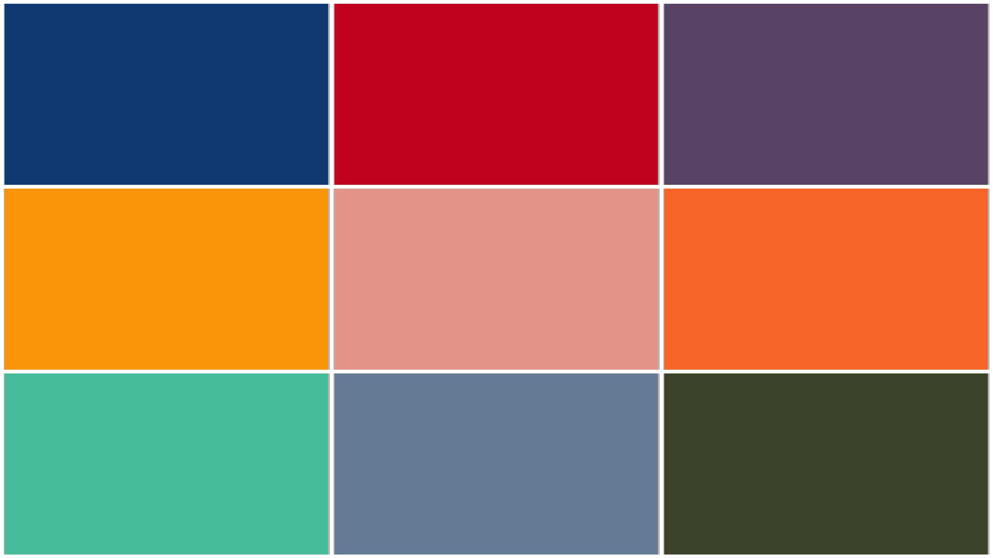 Summer Color Palette 2020