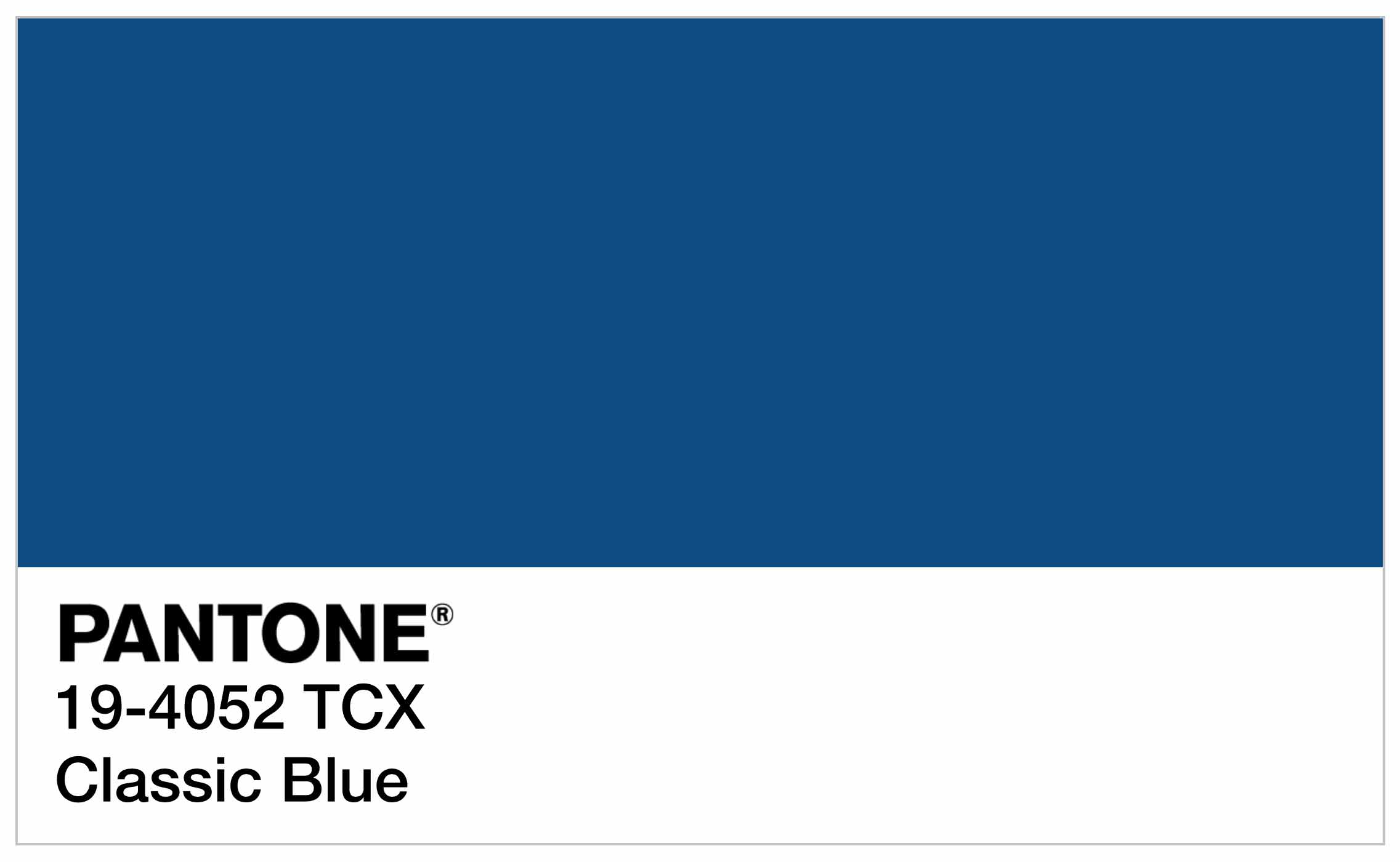 Classic Blue Named Pantone Color of 2020