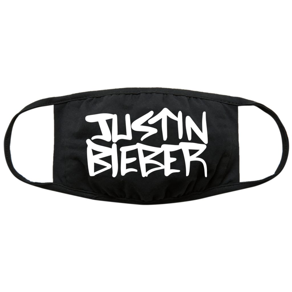 Justin Bieber Logo Cloth Face Mask.