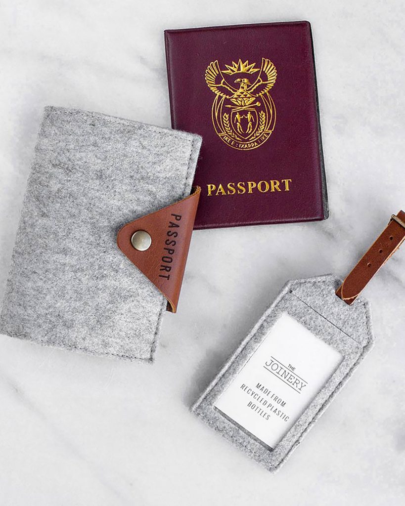 Buxton Hanley's Recycled plastic bottle Passport Holder is the perfect accessory for traveling. Fits all passports. Handmade in South Africa by Buxton Hanley's talented Artisans, who have been up-skilled to produce these beautiful products.