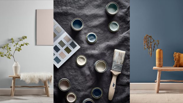 Carefully curated, Cox & Cox's paint collection palette is made up of 16 shades - the four essential neutrals, definitive greys, statement trend, and timeless blues.