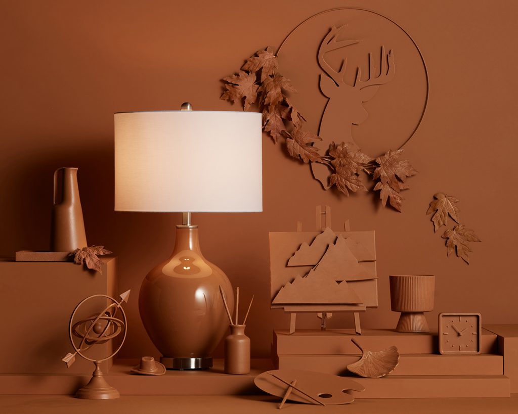 Lamps Plus Partners with Dunn-Edwards to Offer New Color-Focused Lighting and Lamp Shade Collection in Five 2021 Color and Design Trends Paint Colors. 