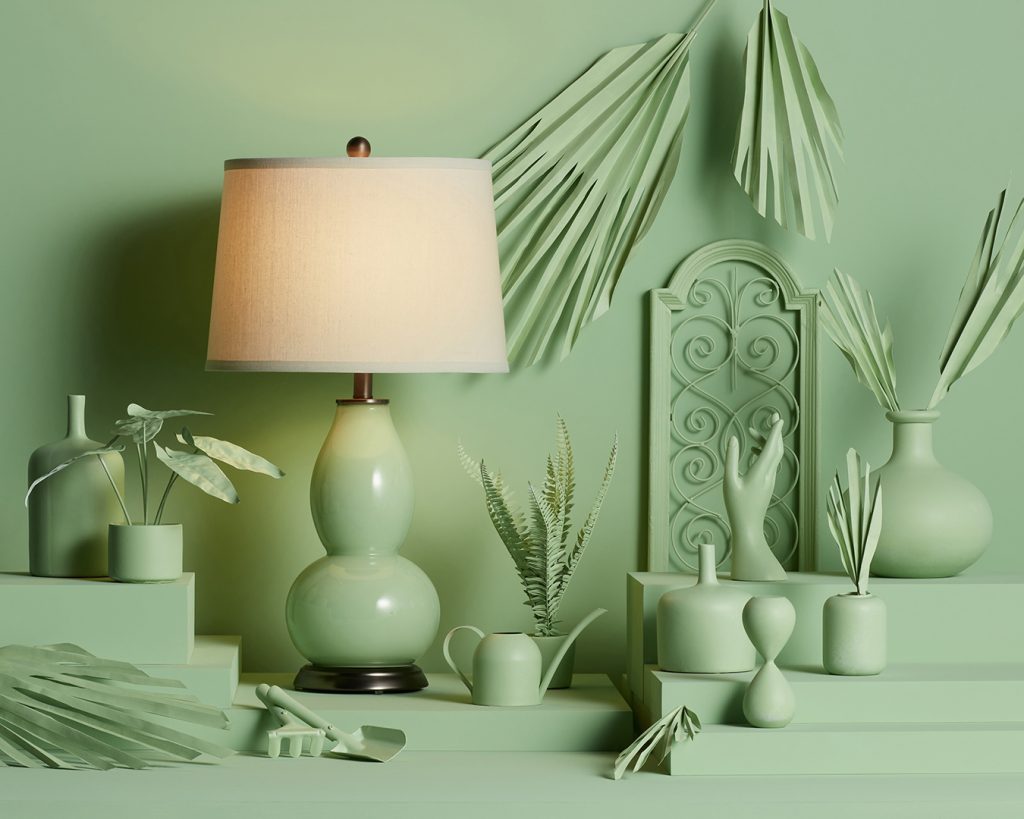 Lamps Plus Partners with Dunn-Edwards to Offer New Color-Focused Lighting and Lamp Shade Collection in Five 2021 Color and Design Trends Paint Colors. 