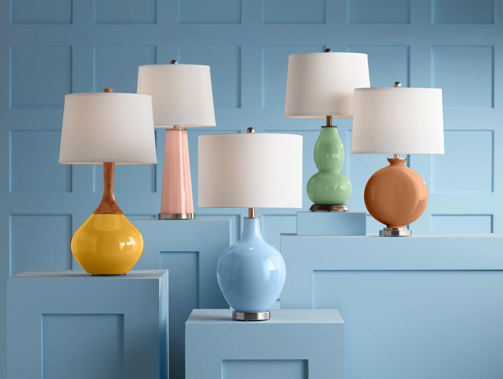 Lamps Plus Partners with Dunn-Edwards to Offer New Color-Focused Lighting and Lamp Shade Collection in Five 2021 Color and Design Trends Paint Colors. 