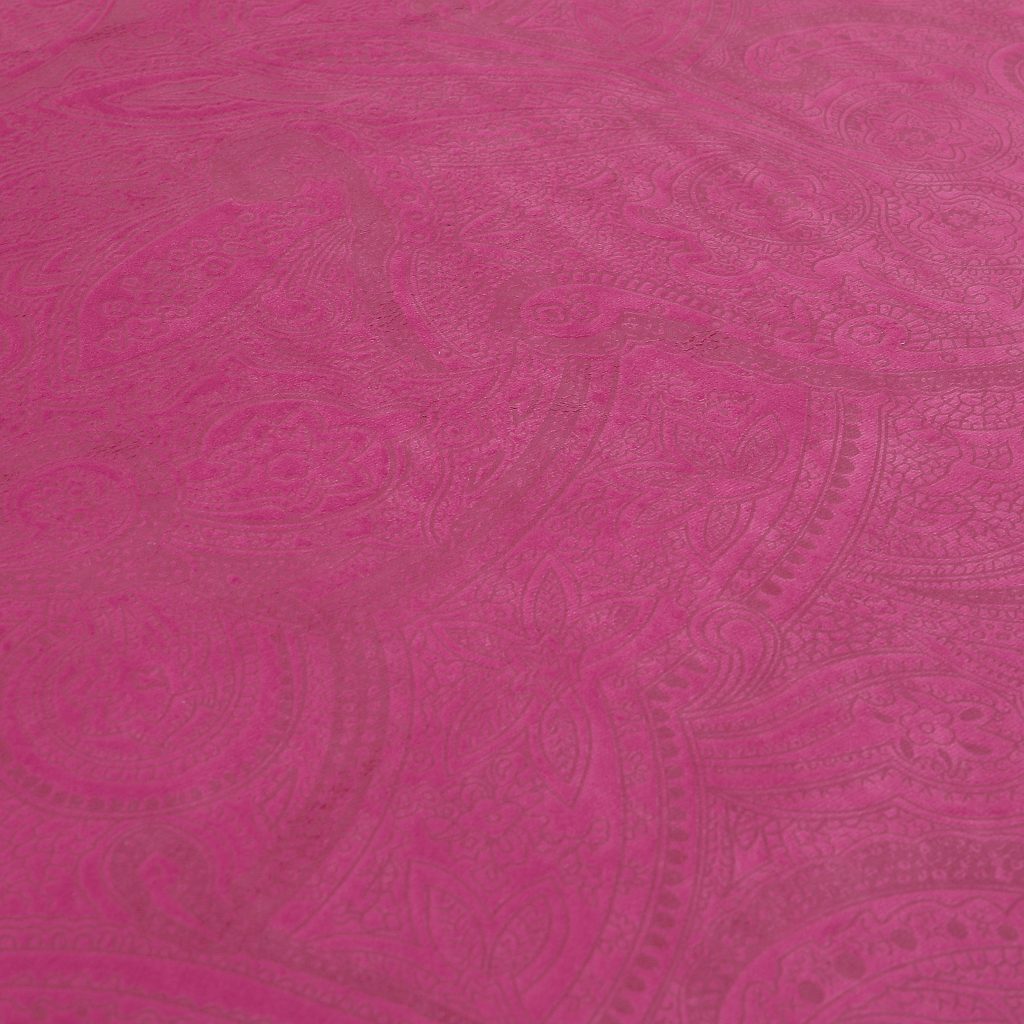 Phoenix Laser Cut Pattern Soft Velveteen Magenta Pink Velvet Material Upholstery Curtains Fabric