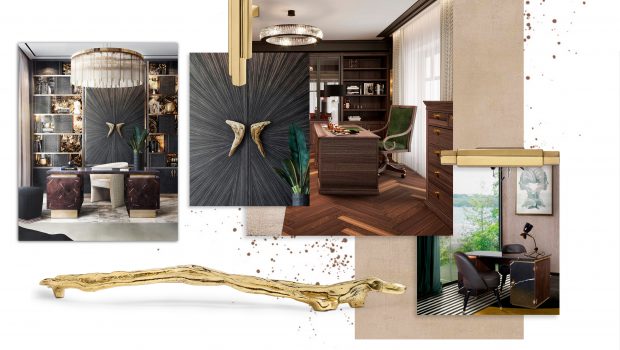 Home Office Moodboard with Deluxe Hardware.