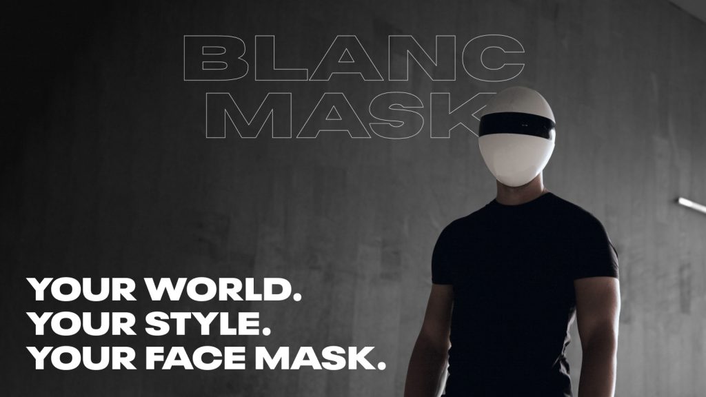 The Otherworldly, Customizable Full Face Mask; BLANC Mask has been positioned as the "coolest protection mask" based on its 4K backers.