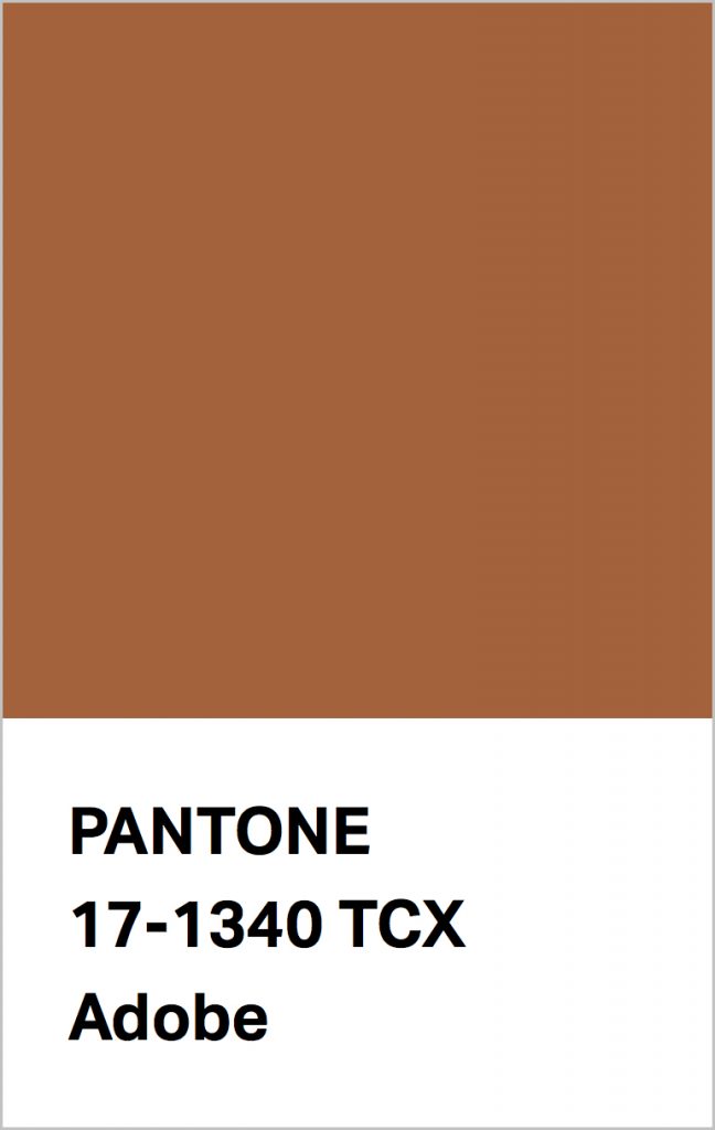 Pantone® Fashion Color Trend Report Autumn/Winter 2021/2022 Colors. PANTONE 17-1340 Adobe.