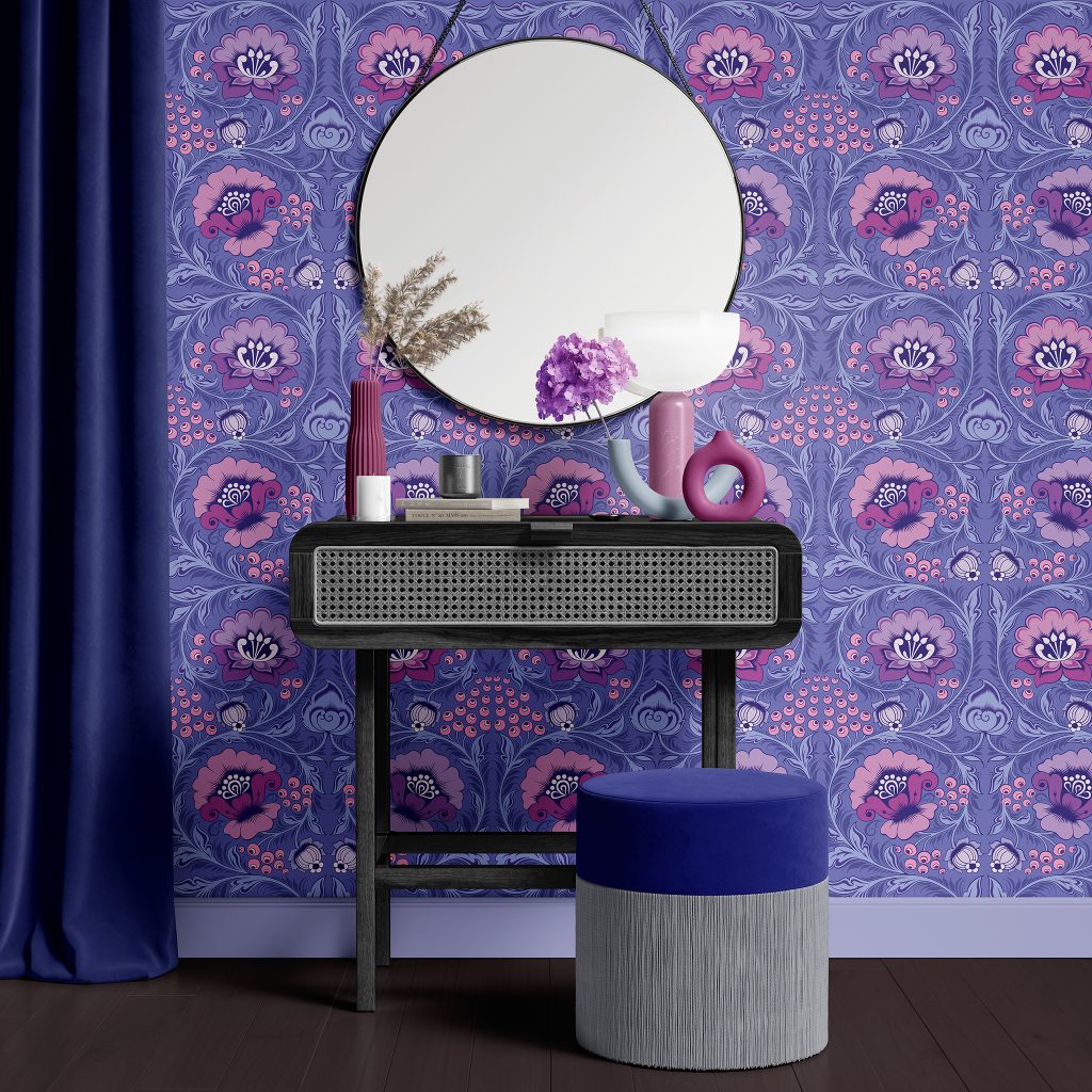 Alice Periwinkle Wallpaper by Olenka Design