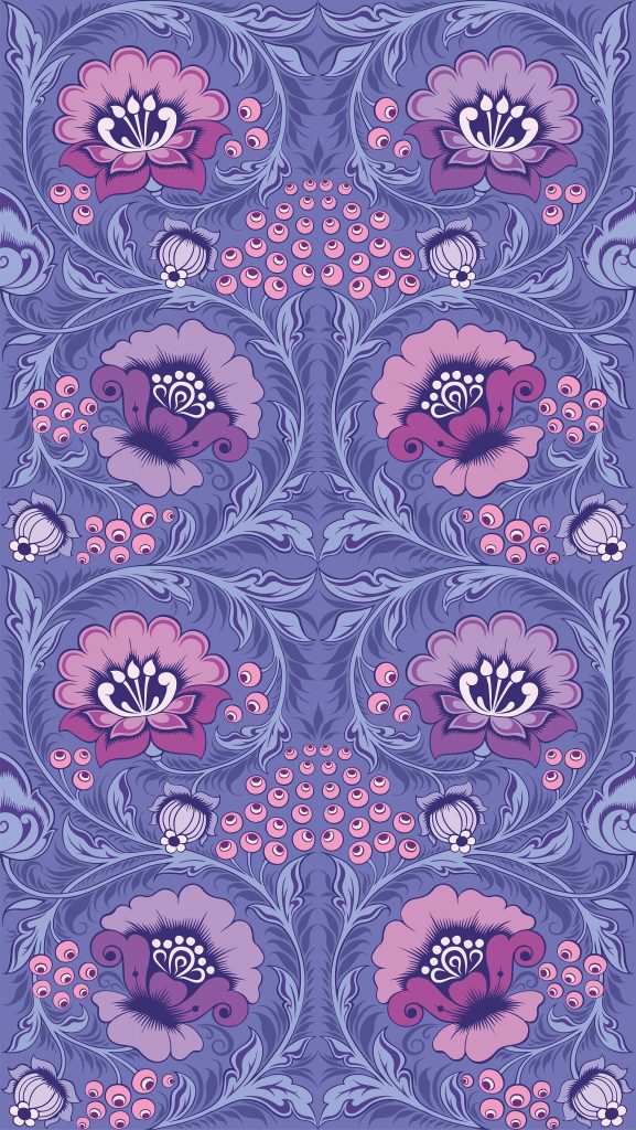 Alice Periwinkle Wallpaper by Olenka Design