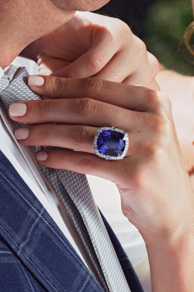 Very Peri Fine Jewelry Picks from Stephen Silver Fine Jewelry - Tanzanite and Diamond Ring