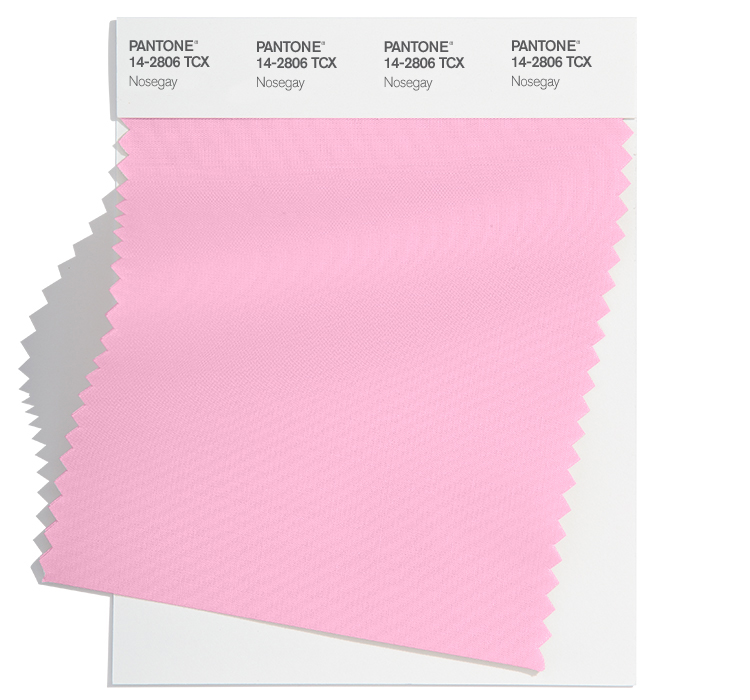 PANTONE 14-2806 Nosegay Fabric Color Swatch. Image: Courtesy of Pantone and HUGE.