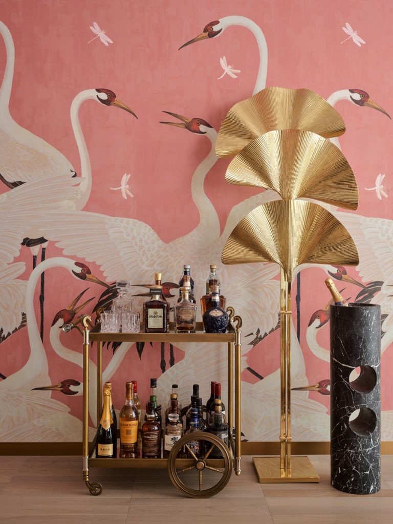 A Pink Glamorous Penthouse by Greg Natale | Bar.