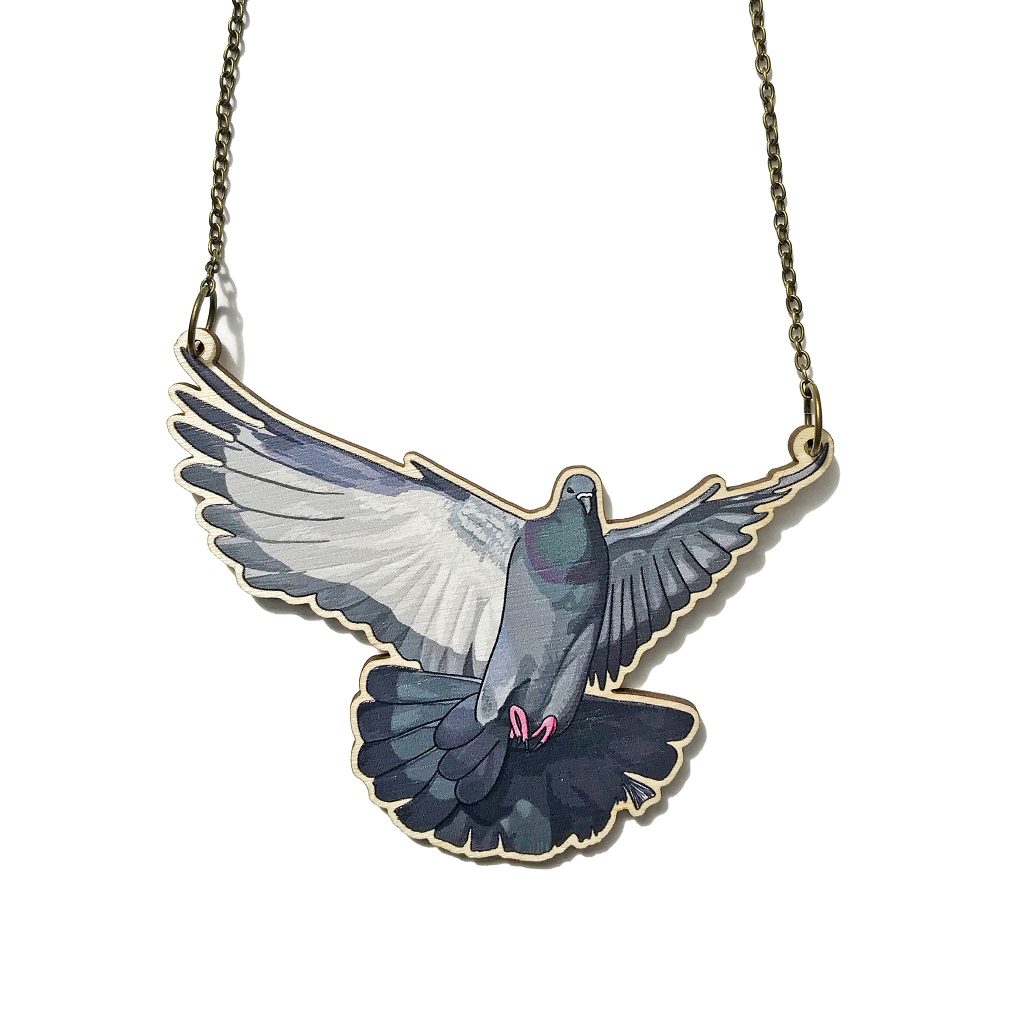 Loadofolbobbins - Flying Pigeon Necklace.