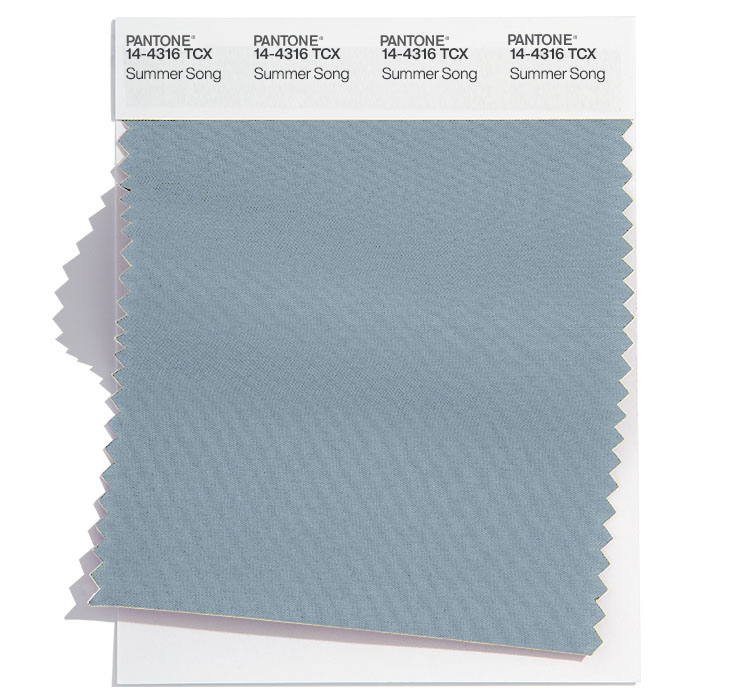 14-4316 Summer Song: a clean blue tone that expresses relaxation and tranquility.