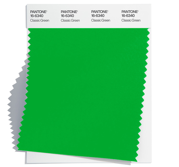 16-6340 Classic Green: a nourishing green imbued with health giving qualities.